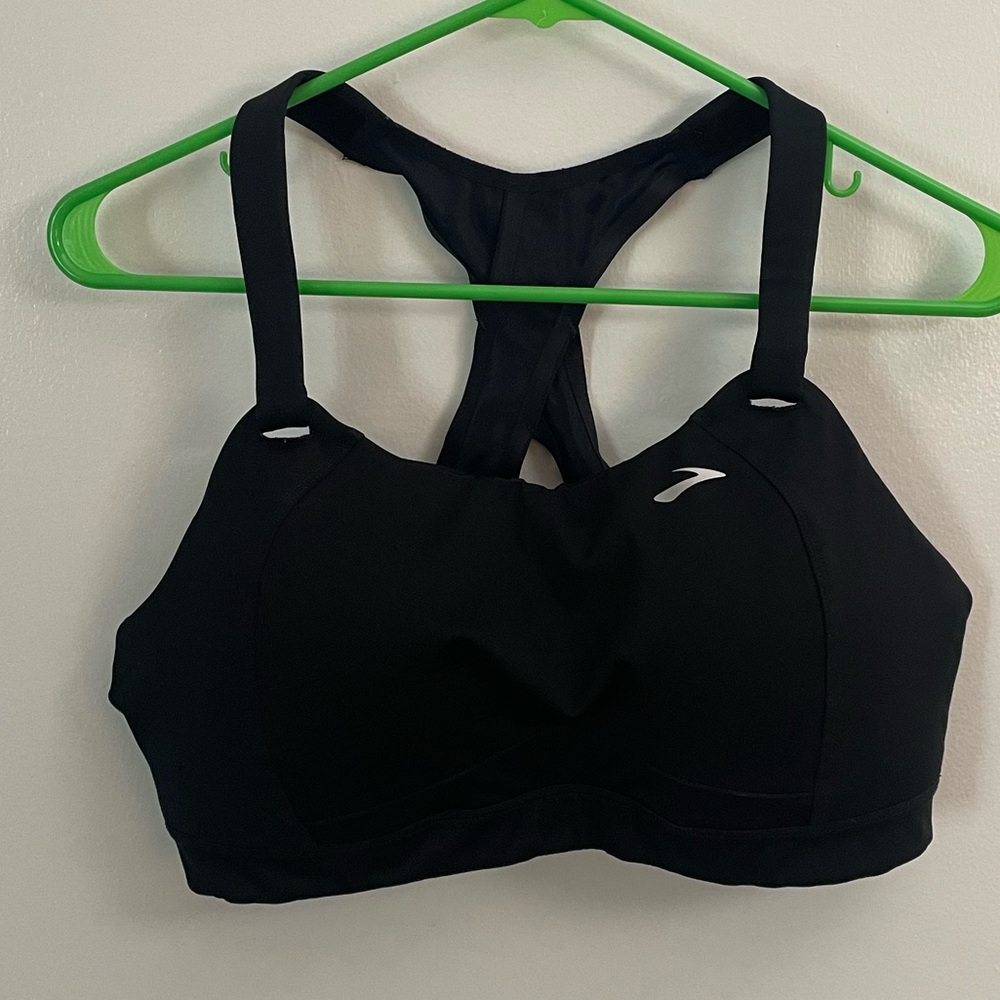 *Re-Posh Brooks Women's Black High-Support Racerback Sports Bra